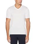 Perry Ellis Men's Core V-Neck Tee Shirt, Bright White, Large