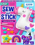 EZCRA Unicorn Sewing Kit for Kids Ages 4-8 - 4 Beginner Projects