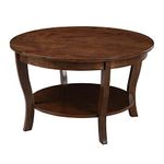 Convenience Concepts American Heritage Round Coffee Table, Espresso