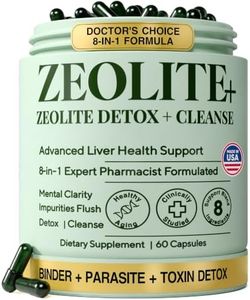 Zeolite Detox Binder 8-in-1 Clinoptilolite & Activated Charcoal, Aloe 60ct