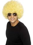 Wanna Party Solid Colour Afro Wigs (Yellow)