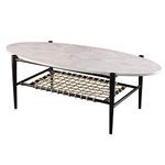 Holly and Martin Relckin Cocktail Table, White, Black, Natural