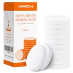 AIRROMI A2001 Air Purifier - 12-Pack Aroma Pads with Essential Oil Replacement