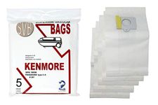 Kenmore C 5055, 50558 & Kenmore Q 50557, C-5 and C-18 Canister Vacuum Cleaner Bags (Pack of 5)