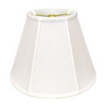 Royal Designs Deep Empire Lamp Shade - White - 8 x 14 x 11