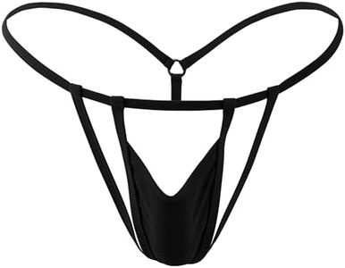 SHERRYLO Sexy Men String Thong Exotic Men's Underwear Thongs and G-Strings G String for Man Mens Jockstrap Mankini Jockstraps, 23011-black, One Size