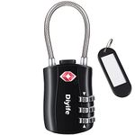 TSA Luggage Locks, Diyife 3-Digit Security Suitcase Padlocks TSA Lock Combination Padlocks, Code Padlocks for Luggage Travel Suitcase Bag Case(Black)