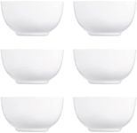 Luminarc Diwali Set of 6 Opal Glass Bowls 14.5 cm, White