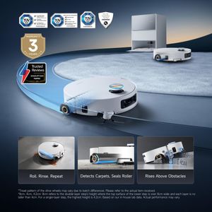Dreame Aqua10 Ultra Robot Vacuum – White, Smart Floor Cleaner