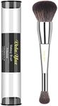 Vela.Yue Dual Ended Foundation Concealer Makeup Brush Liquid Cream and Powder Complexion Applicator for Eyes Face