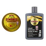 SIMONIZ SIM0010A Original Carnauba Wax 150g, Liquid Diamond Polish and Wax, 475ml