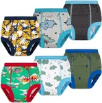 BIG ELEPHANT 6-Pack Potty Training Pants – 100% Cotton Absorbent Toddler Underwear for Boys and Girls, 5-6Y