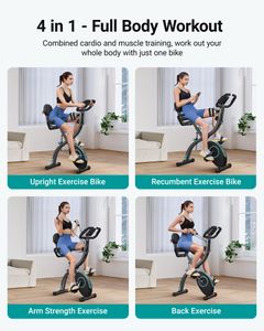 MERACH Foldable Exercise Bike – Compact Indoor Cycling Machine