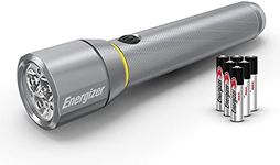 Energizer Vision HD Extra Performance LED Flashlight with Digital Focus, Durable and Bright Flashlight for Hurricane Supplies and Camping Gear, Flash Light with AA Batteries Included, Pack of 1