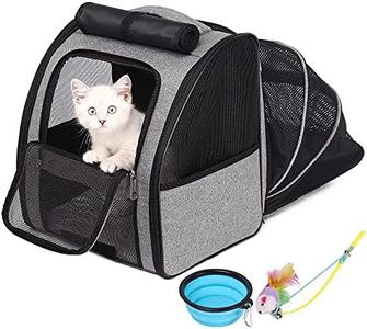 Sac a Dos Chat Sac à Dos Chien, Transport Chat pour Petits Chiens et Chats, Approuvé par Les Compagnies Aériennes, Conception Ventilée pour Le Voyage, la Randonnée et l'utilisation en Extérieur.