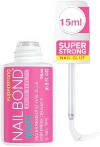 WANXINPT Press-On Nail Glue: Super Strong Brush-On Nail Glue for Acrylic and False Nails, Long-Lasting and Quick-Drying, No UV Required, Salon Quality, Suitable for Beginners DIY Home (15ml)