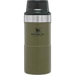 Stanley Classic Trigger Action Travel Mug 0.47L / 16OZ Olive Drab – Leakproof Cup | Hot & Cold Thermos Bottle | Vacuum Insulated Tumbler for Coffee, Tea & Water | BPA FREE Stainless-Steel Travel Flask