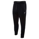 NIKE Men's Dry Fleece Training Pants, Black/White, Large