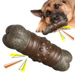 Dog Chew Indestructible Toys for Medium to Large Aggressive Chewers | Tough, Long-Lasting, Boredom-Busting Squeaky Toy | Interactive Teething Toy for Indoor & Outdoor Use (Stick)