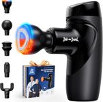 BOB AND BRAD Mini Massage Gun with Heat, M7 Plus Portable Massager, Muscle Massage Gun for Home, Office, Gym & Travel, Great Gifts for Women Men