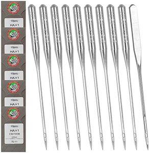 50 PCS Embroidery Sewing Machine Needles Size 75/11, Household Sewing Needles for Brother Sewing Machine