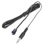 sourcing map IR Infrared Emitter Sensor Receiver,Extension Cable 1.5m(4.9ft) Length 3.5mm Jack Single Black with Blue Head Pack of 1