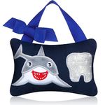 Tooth Fairy Pillow with Pocket Kids Tooth Pillow Tooth Keepsake Pouch Tooth Fairy Gifts for Girl and Boy, 3.9 x 5.9 Inches (Cute Style)