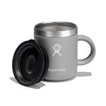 HYDRO FLASK - Travel Coffee Mug 354 ml (12 oz) - Vacuum Insulated Stainless Steel Travel Mug with Handle and Press-In Lid - BPA-Free - Birch