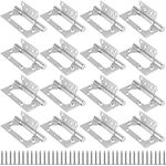 ZOENHOU 16 PCS 4 x 3 Inch Non Mortise Door Hinges, Stainless Steel Mobile Home Door Hinges with 128 PCS Mounting Screws and Upgraded Ball Bearing for Smooth and Silent Movement