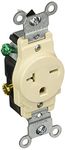 Leviton R56-05821-0TS 20 Amp Single Outlet Receptacle, Light Almond