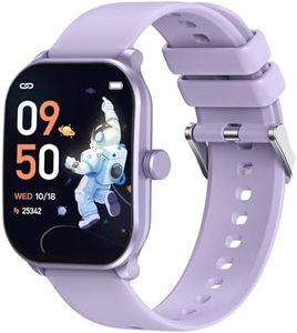 Kids Smart Watch, Fitness Tracker Watch with Pedometer, 65 Sport Modes, Heart Rate Sleep Monitor, Alarm Clock, Kids Gifts for Boys Girls Teens 6+ (Purple)