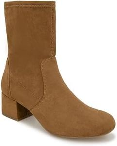 Kenneth Cole Women's Road Stretch Ankle Boot, Cognac, 9