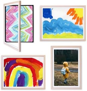Dynamic Frames Art Gallery, Set of 4 Natural Frames for 18x24 Artwork, Perfect for Your Prolific Picasso