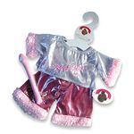 Teddy Bear Clothes Girl Band Singer Outfit with Mic Fits Most Build a Bear 38-40 cm (pink)