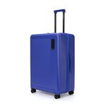 MOKOBARA The Transit Wave - Check-in Luggage | Large 74cm Blue Polycarbonate 8 Wheel Trolley Hardsided Suitcase with Built in TSA Lock Travel Suitcase (Blue'd up)