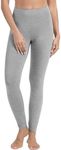 WiWi Women's Leggings Thermal Warm Underwear Pants Soft Long Johns Viscose from Bamboo Baselayer Pant S-XXL,Heather Grey,Small