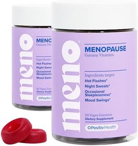 O Positiv MENO Gummies for Menopause, 30 Servings (Pack of 2) - Hormone-Free Supplements for Women with Black Cohosh & Ashwagandha KSM-66 - Helps Alleviate Hot Flashes, Night Sweats, & Mood Swings