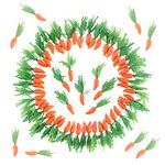 100PCS Mini Easter Carrots Plastic Carrot Shape Artificial Vegetables Ornaments Decorative Bunny Carrots Realistic Carrots Easter Miniature Decorations for Home Kitchen Table Centerpiece By Rely2016