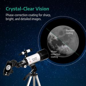 Slokey Telescope 40070 – 16x-120x Refractor for Beginners
