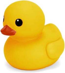 XL Jumbo Large Rubber Duck Bath Toy - No Hole Giant Duck, Waterproof Big Duckie Baby Shower Water Toy Without Hole for Kids Home, Decor, Party Gift 8-Inches (Yellow)