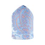 Kavove Elegant Blue Floral Pocket Square For Men