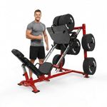 Adjustable Leg Press & Calf Raise Machine, 2000 Lbs Capacity Heavy Duty Leg Press Machines with Built-in Plate Storage for Home Gym, Workout Equipment for Full Lower-Body Workout