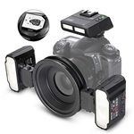 Meike MK-MT24 2.4g Wireless Macro Twin Flash Kit for Canon DSLR and Mirrorless Cameras