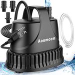 Aoumcom 800GPH Submersible Water Pump, 40W Water Fountain Pump, Aquarium Pump, 3000L/H Water Pump with 7ft Power Cord for Garden Fountain, Water Table, Waterfall, Fish Tank, Pond, Hydroponics