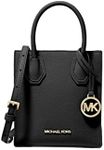 Michael Kors Mercer Extra-Small Pebbled Leather Crossbody Bag (Black)