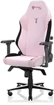 Secretlab Titan Evo Plush Pink Gaming Chair - Reclining - Ergonomic & Comfortable Computer Chair with 4D Armrests - Magnetic Head Pillow & 4-Way Lumbar Support - Small - Pink - Fabric