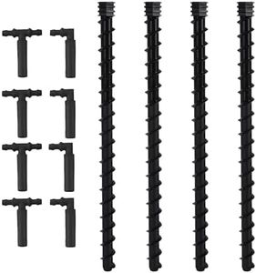 KDrip-It Stake Irrigation System, 25 PSI Preset, 3/4" Hose Thread, Water-Saving Drip System Kit for Gardens, Trees, Shrubs, Lawns, and Flower Beds, 4-Pack