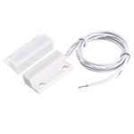 sourcing map Surface Mount Wired NC Door Sensor Alarm Magnetic Reed Switch White MC-38