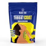 BLUE TEA - Throat Coat Tea - 50 Tea Bags - Plant Based | Diwali Gifts | THROAT RELIEF | Refreshing Flavor - Detox Tea - Antioxidants Support - Flower Based - Herbal Tea- Caffeine Free | Zipper pack