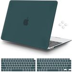 iCasso for MacBook Air 13 Inch Case 2018 2019 2020 Release A2337 M1/A1932/A2179 (New for MacBook air A2337M1/ A1932/A2179, Dark Green)